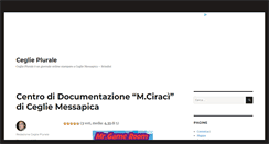 Desktop Screenshot of ceglieplurale.it